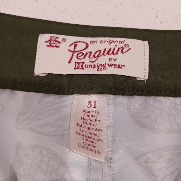 Penguin by Musingwear Men's Short green/black Size 31 - Picture 3 of 5